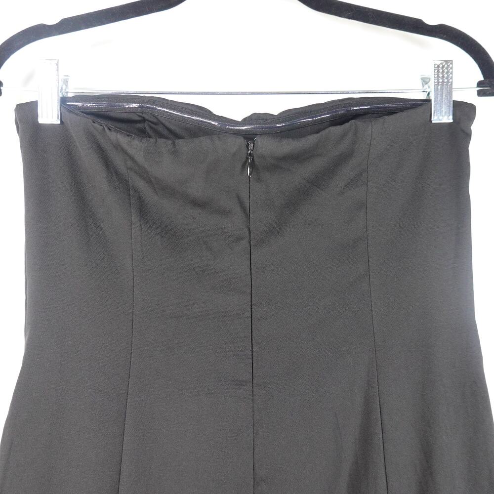Lulus Dress Women M Fabulous Festivities Black Strapless Ruffled Cutout NEW - Picture 9 of 15